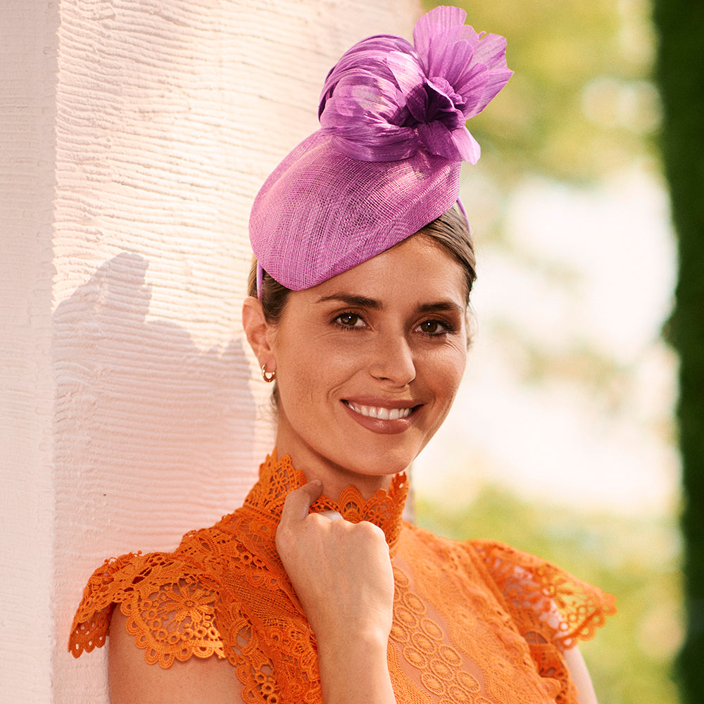 Chapeau Calot avec Fleur Eleanor magnolia FAILSWORTH