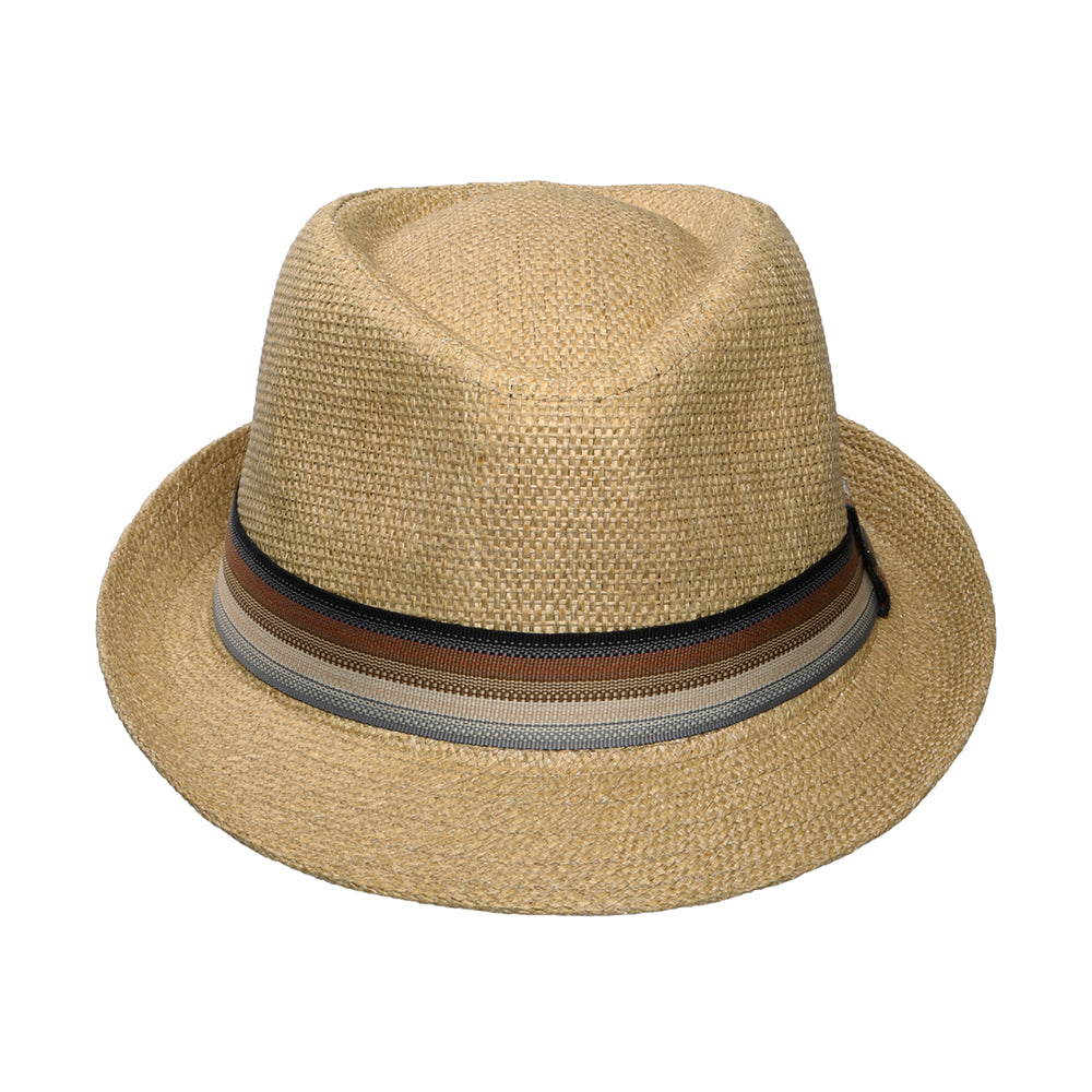 Chapeau Trilby en Paille Toyo Mate Monsoon naturel DORFMAN PACIFIC
