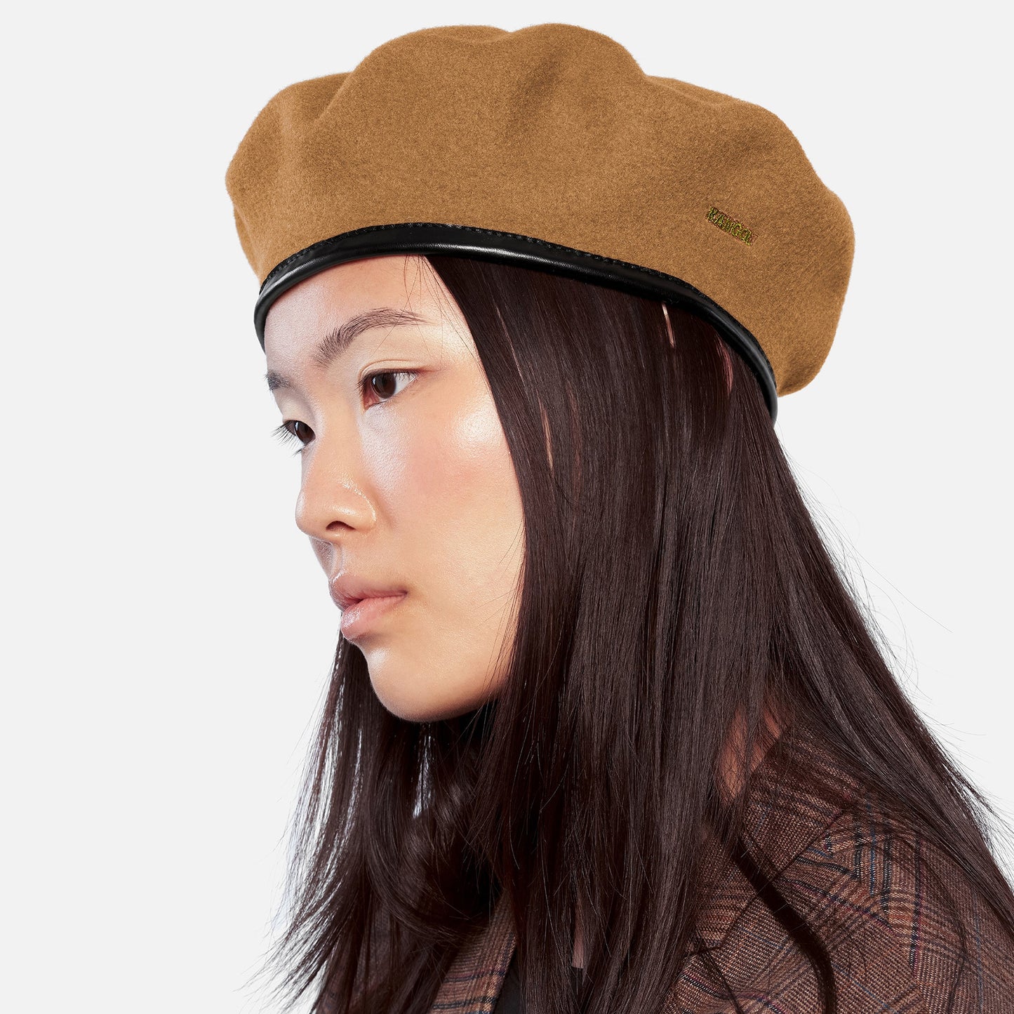Béret Militaire en Laine Monty camel KANGOL