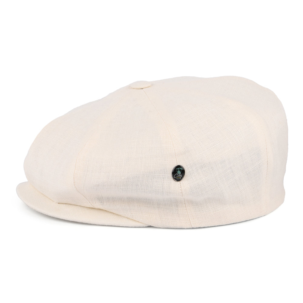 Casquette Gavroche en Lin crème CITY SPORT