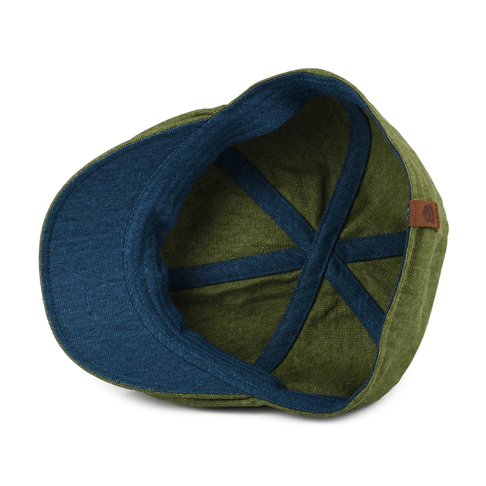 Casquette Plate Bec-de-Canard en Coton Porto vert-bleu sarcelle FAILSWORTH