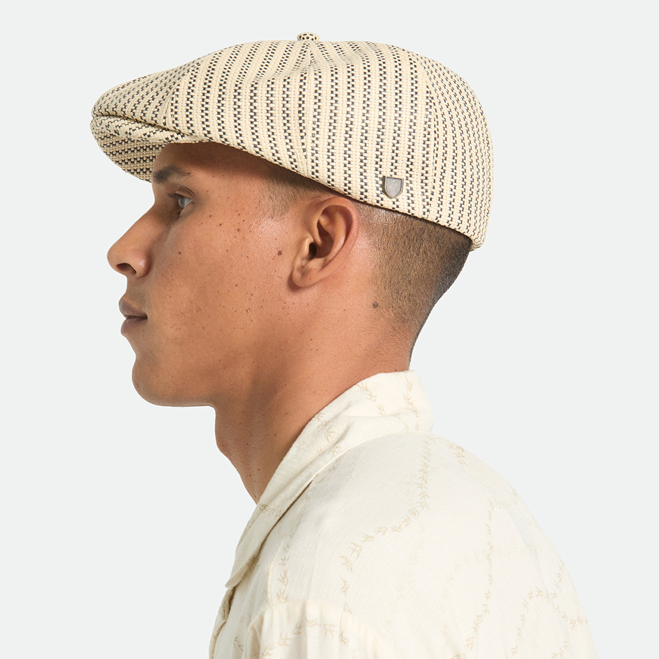 Casquette Gavroche Légère en Paille Brood naturel-noir BRIXTON