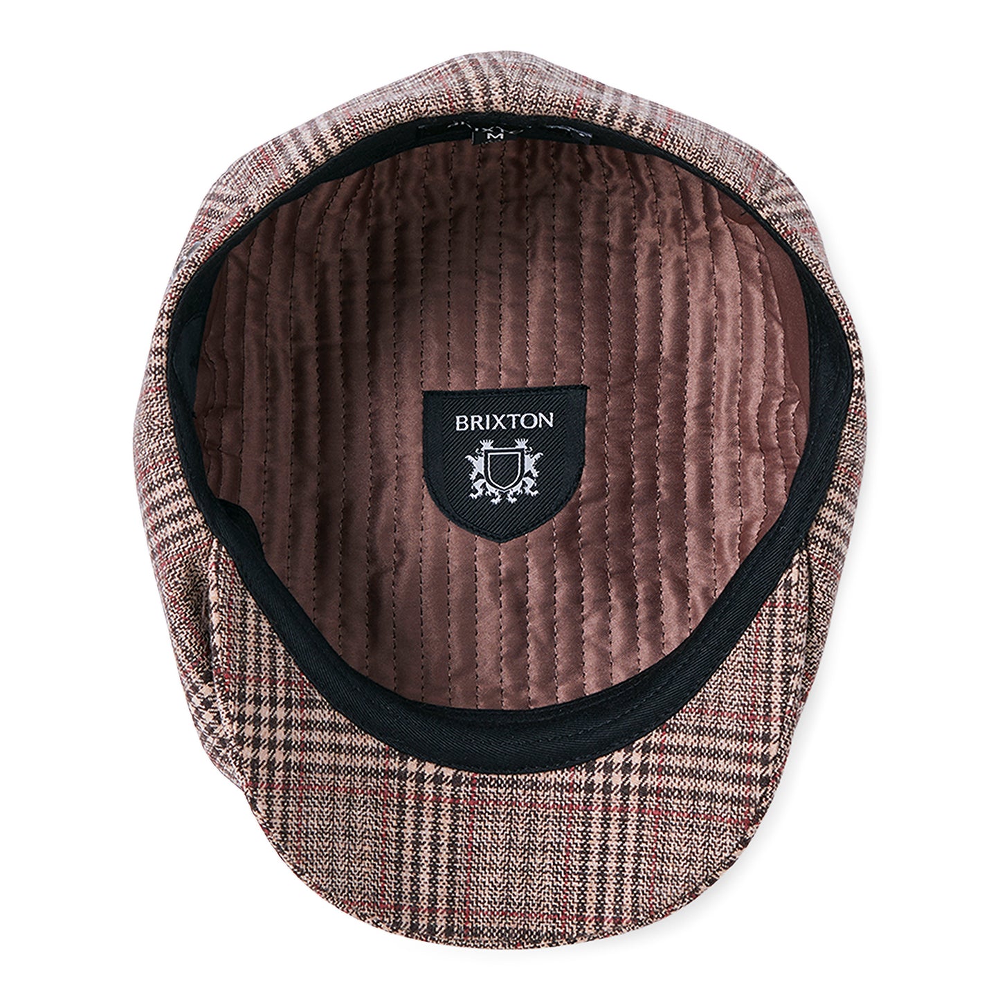Casquette Gavroche à Carreaux Brood marron-beige sable-rouge BRIXTON