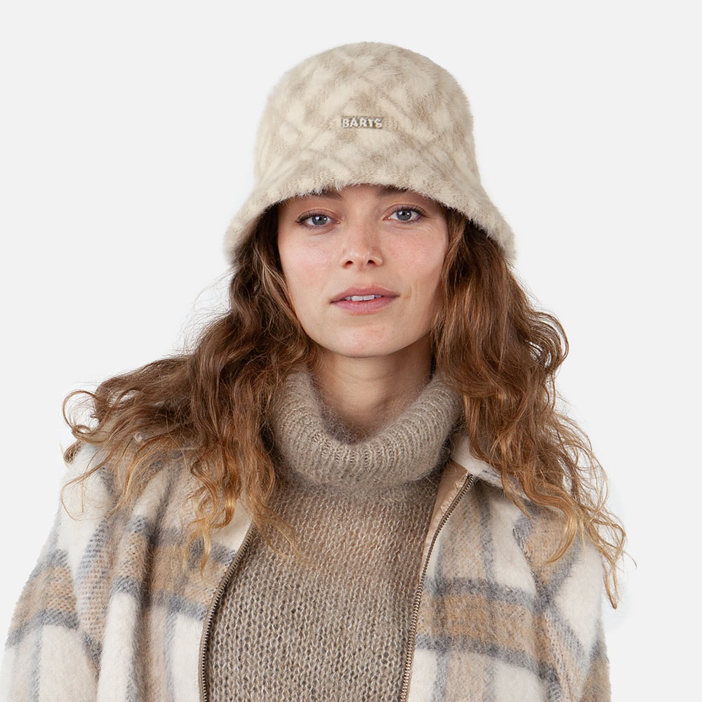 Chapeau Bob en Fausse Fourrure Lylja crème BARTS