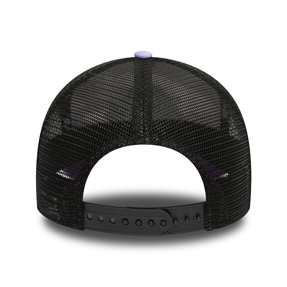 Casquette Trucker L.A. Lakers NBA Cloud AOP A-Frame violet-blanc NEW ERA