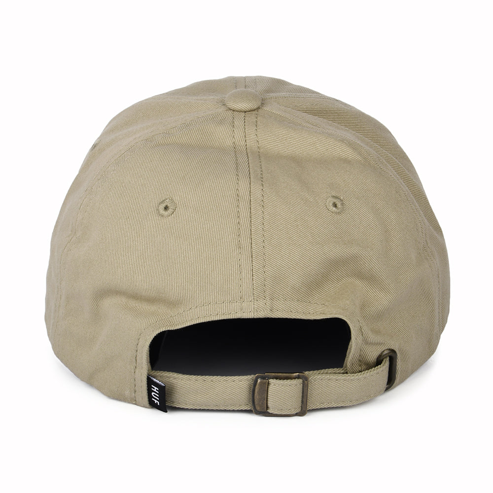 Casquette à Visière Incurvée en Coton Original Logo avoine HUF