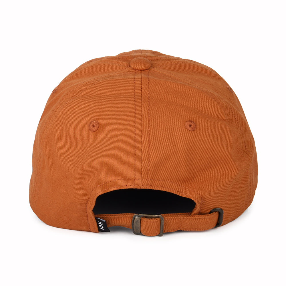 Casquette à Visière Incurvée en Coton Original Logo orange HUF
