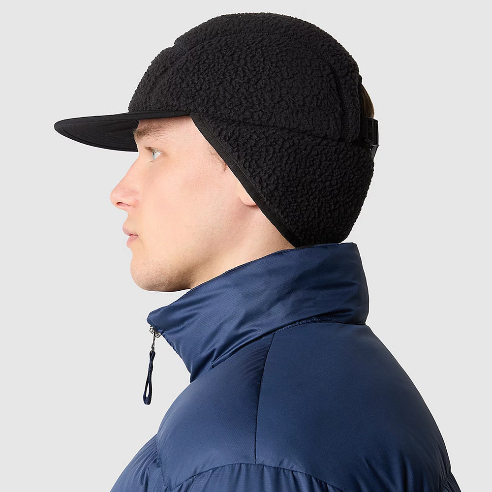 Casquette 5 Panel Hydrofuge en Polaire Avec Protège-Oreilles Cragmont noir THE NORTH FACE