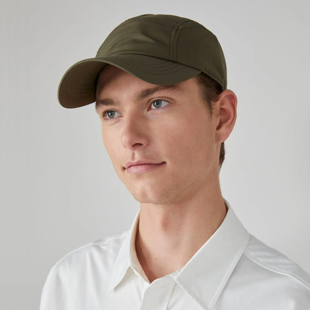 Casquette 5 Panel Hydrofuge Recyclée Airflo olive TILLEY