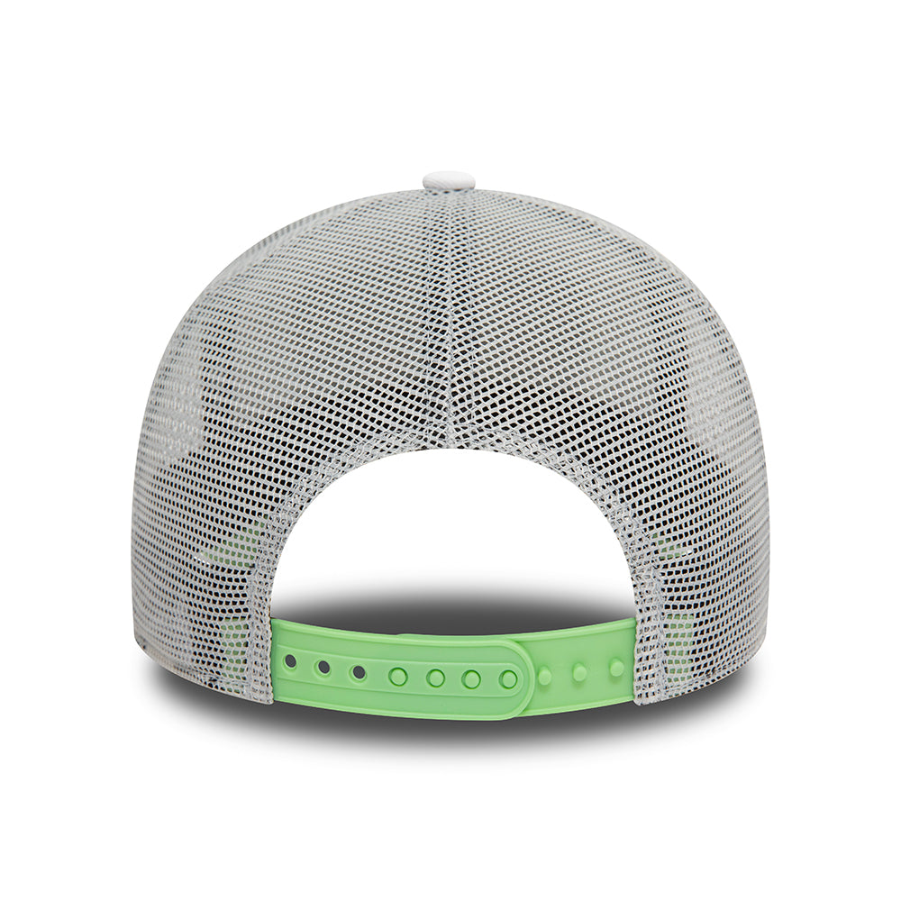 Casquette Trucker A-Frame NE Summer Ibiza blanc-vert clair NEW ERA