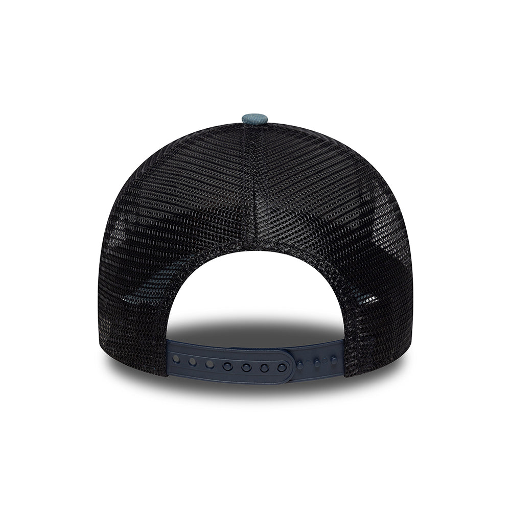 Casquette Trucker NE Denim Patch A-Frame bleu-bleu marine NEW ERA