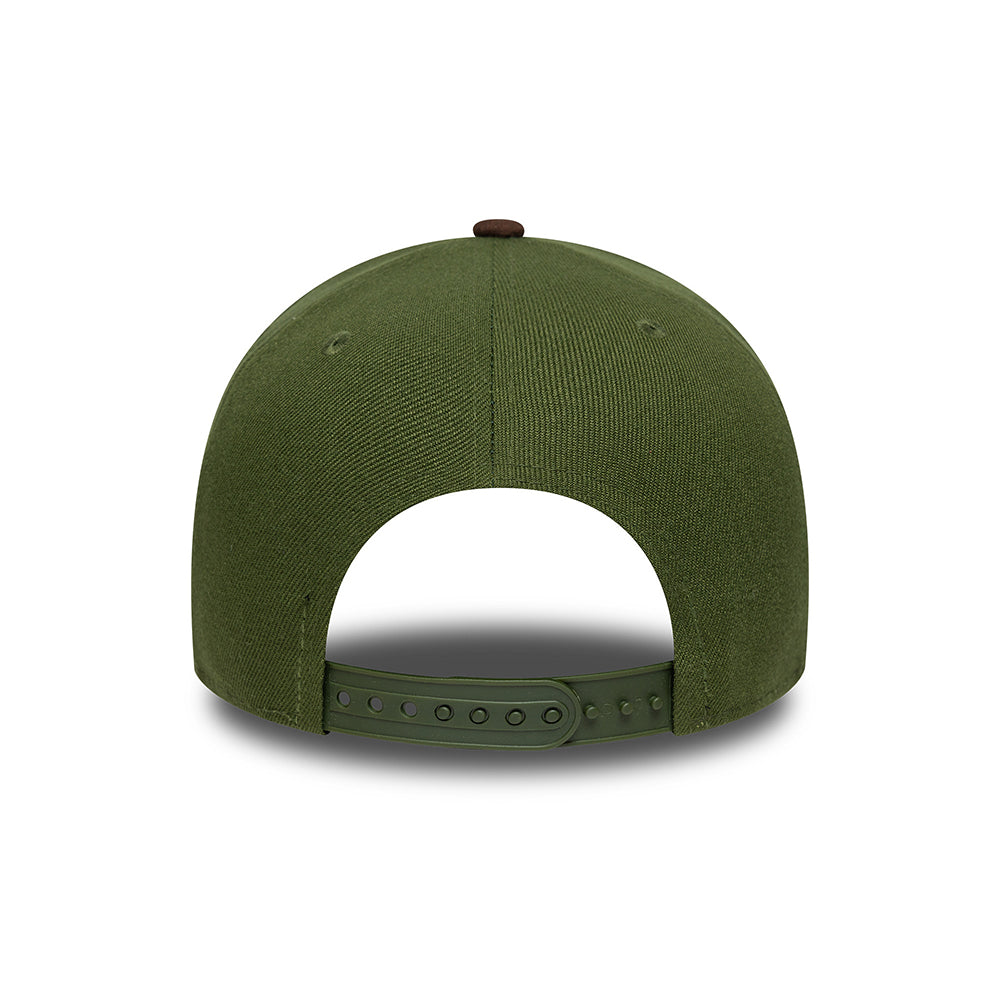 Casquette Snapback 9FORTY MLB Suede Visor A-Frame L.A. Dodgers mousse-marron NEW ERA