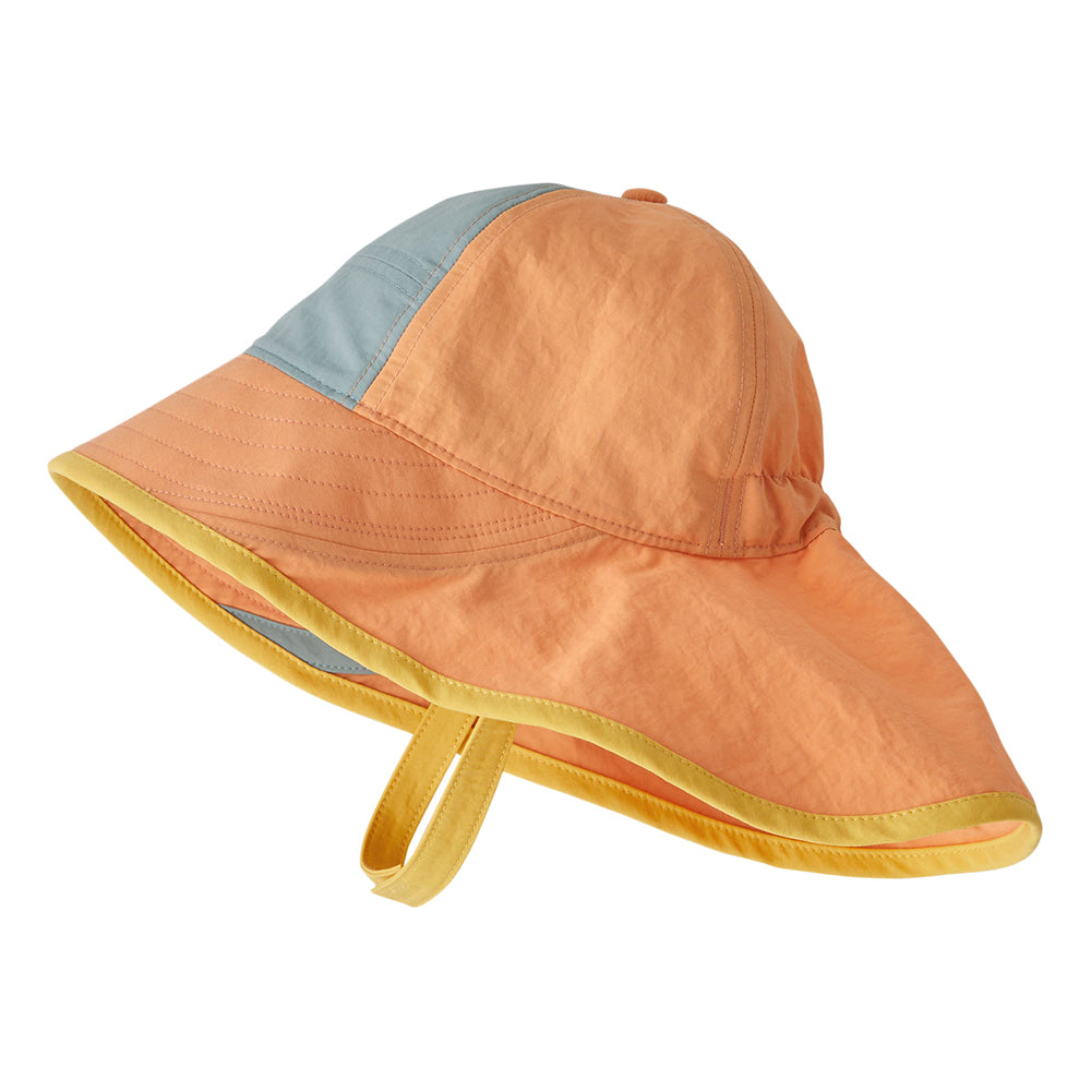 Chapeau Été Bébé Block-the-Sun pêche-ardoise-jaune PATAGONIA