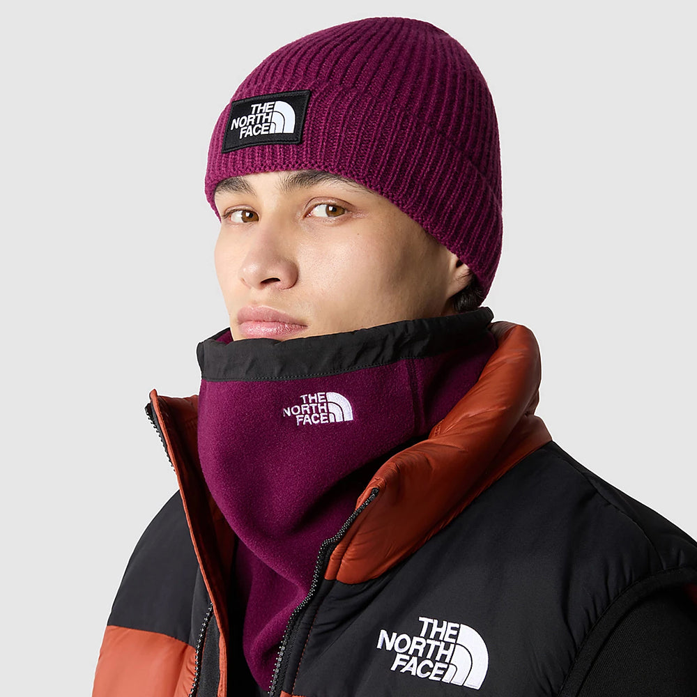 Bonnet Marin à Revers TNF Logo Box groseille THE NORTH FACE
