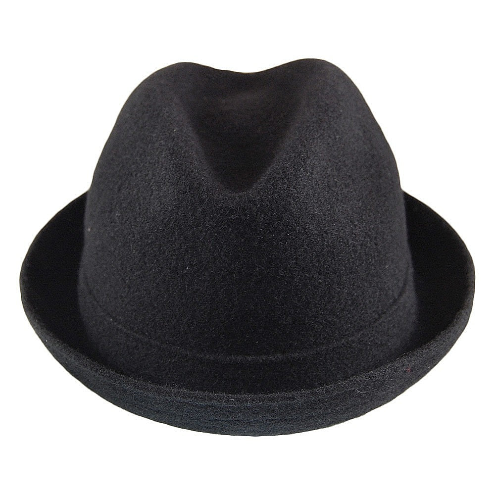 Chapeau Trilby en Laine Player noir KANGOL