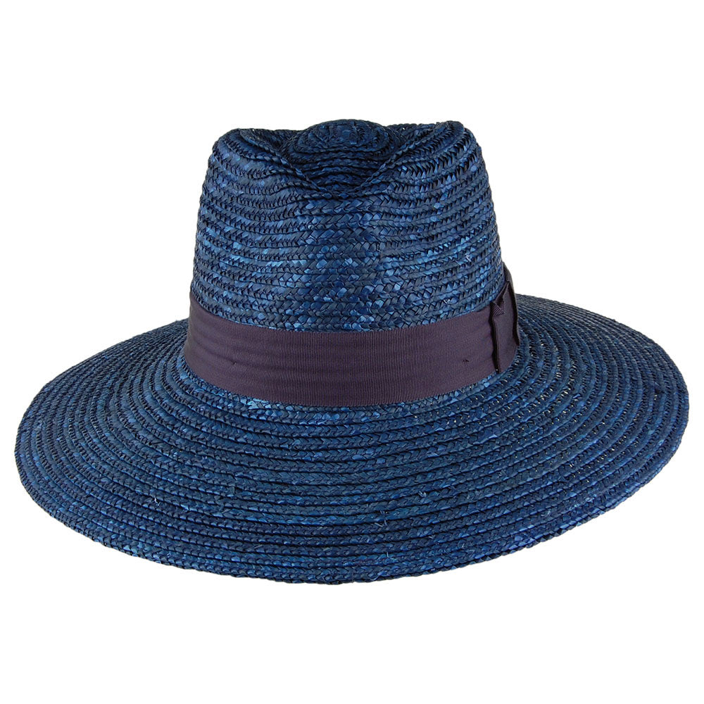 Chapeau Été en Paille Joanna bleu foncé BRIXTON