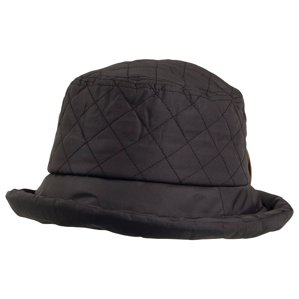 Chapeau de Pluie Matelassé Imperméable Maia noir SCALA