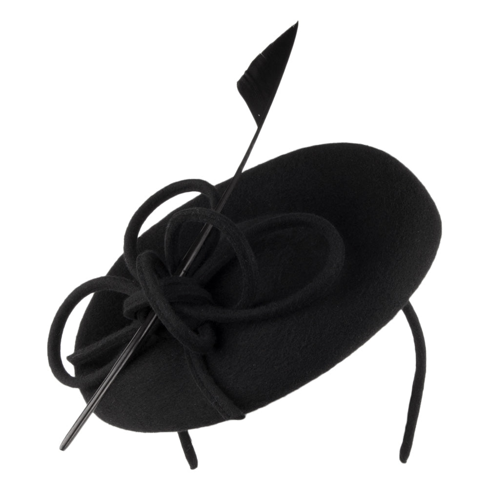 Chapeau Bibi Disque Arwyn noir WHITELEY