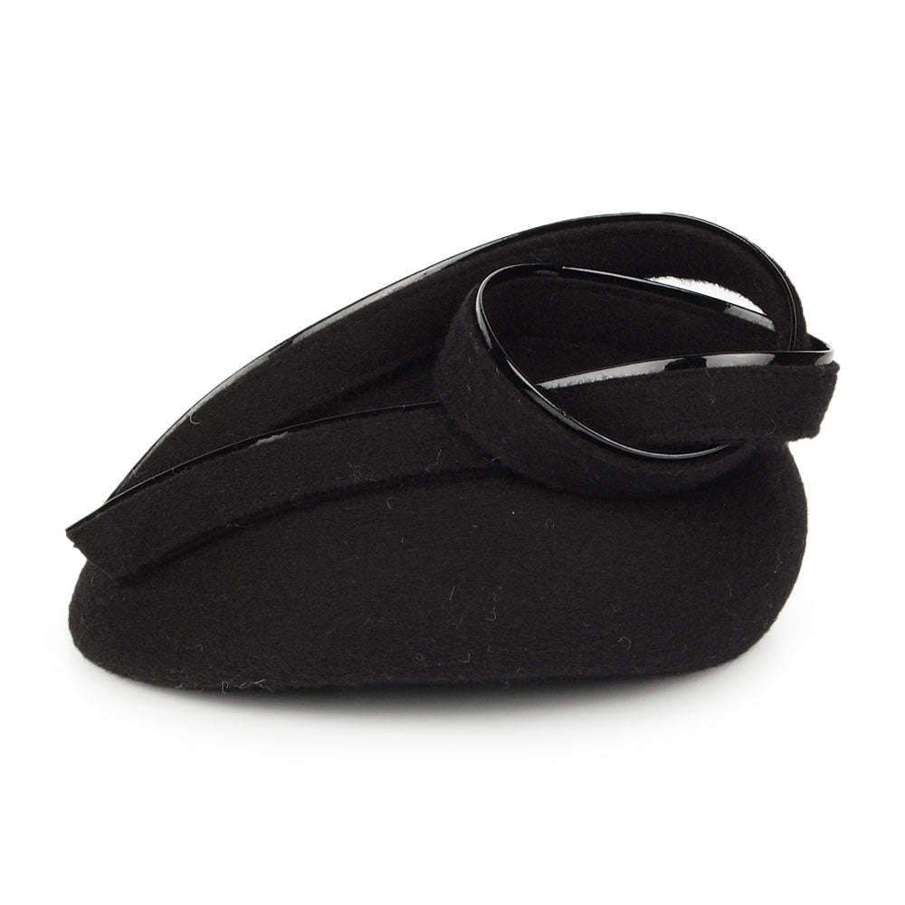 Chapeau Calot Rachael en Laine noir WHITELEY