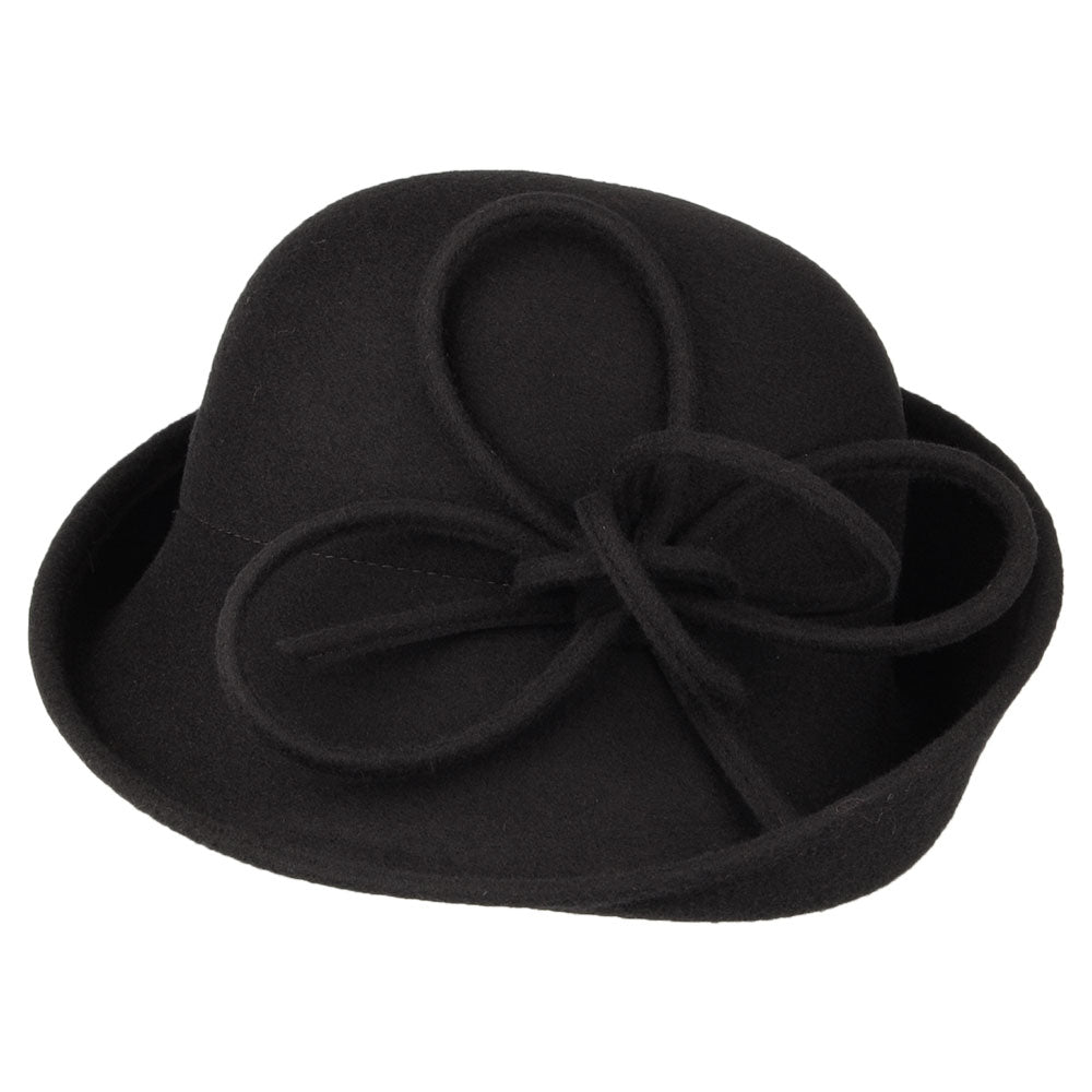 Chapeau Cloche Caroline noir WHITELEY