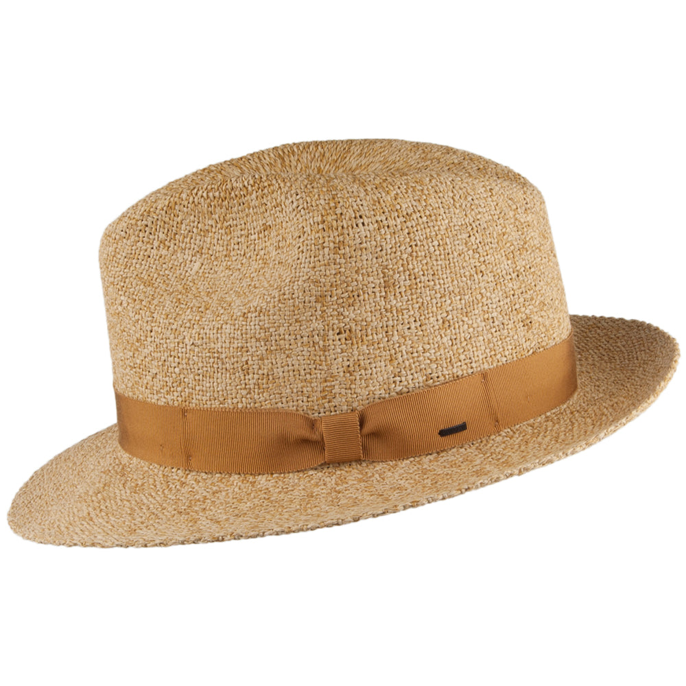 Chapeau Trilby en Paille Lite Lerman beige sable BAILEY