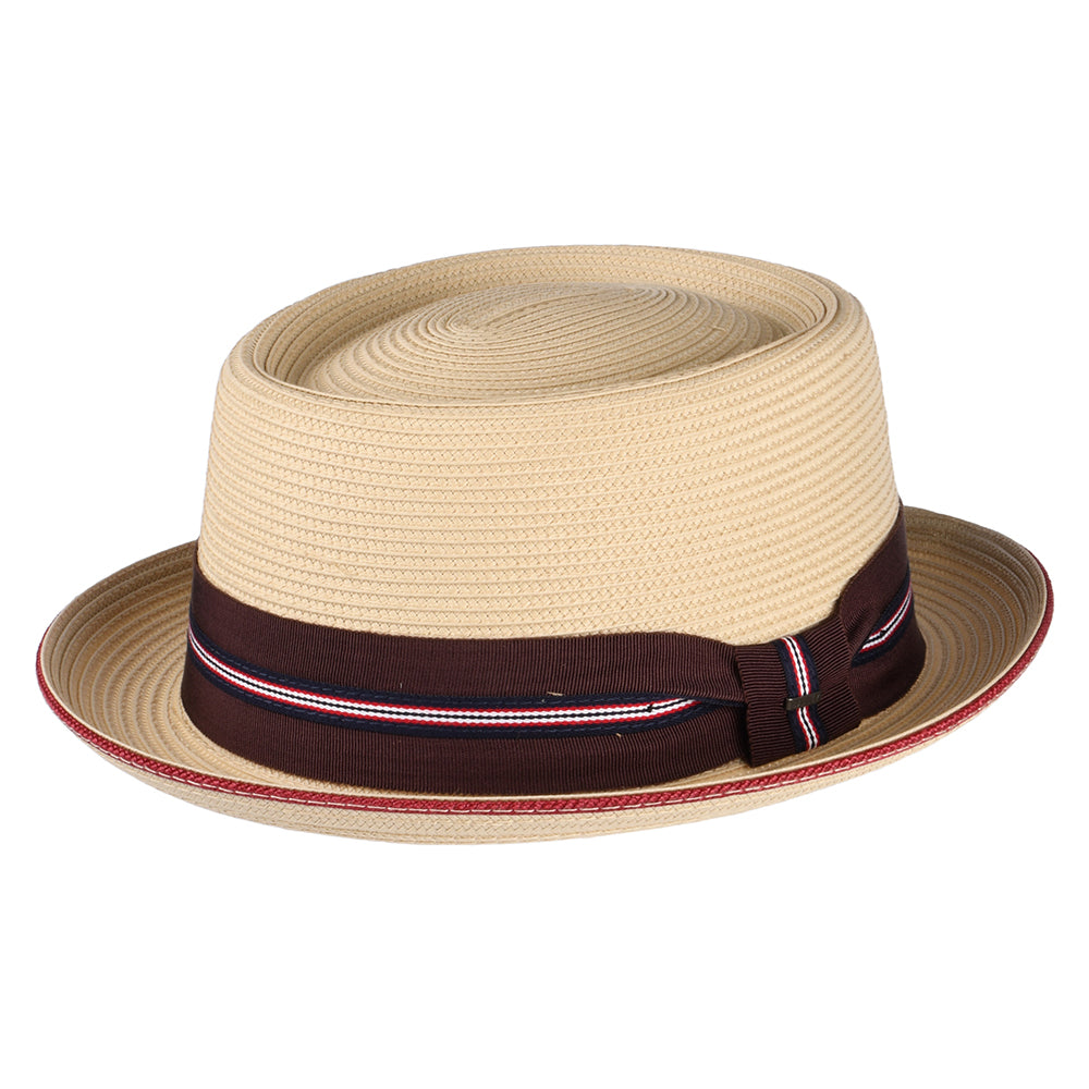 Chapeau Pork Pie Carver naturel BAILEY
