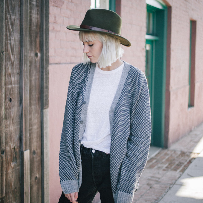 Chapeau Fedora Messer olive clair BRIXTON