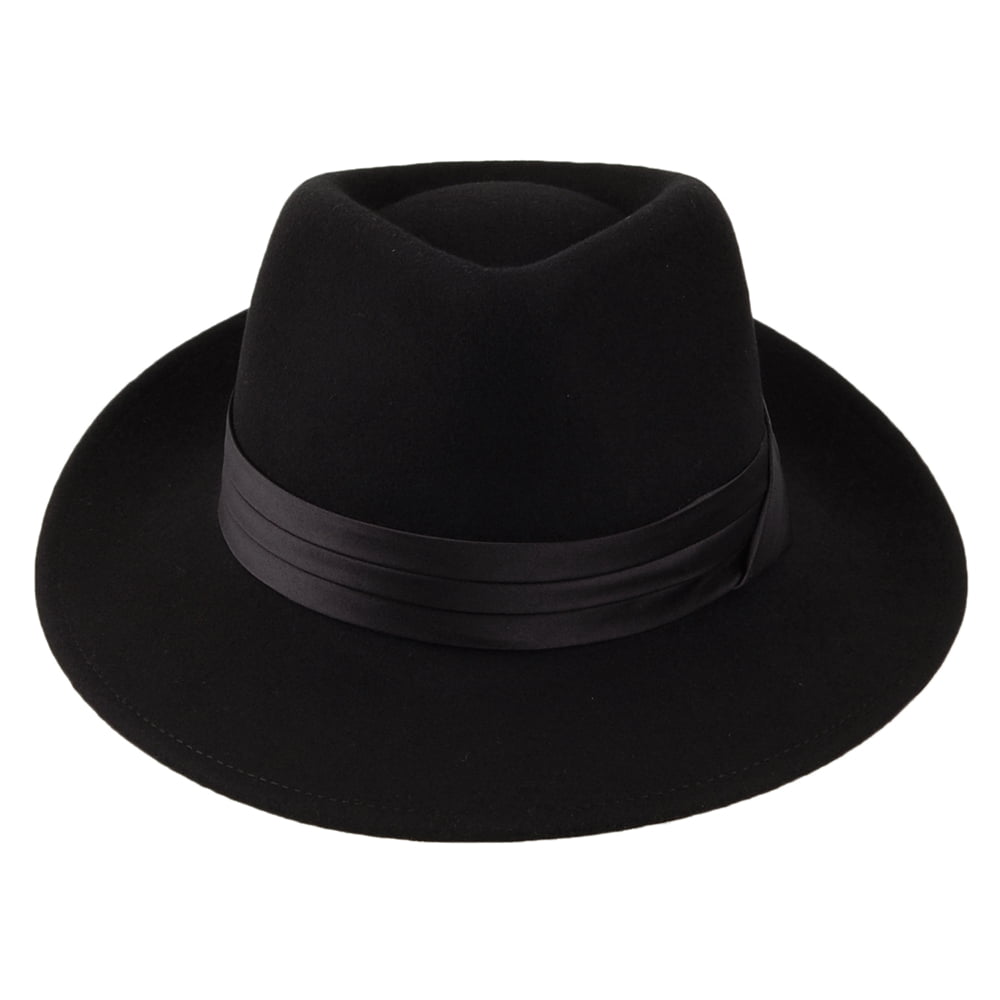 Chapeau Fedora en Laine Feutrée Goodman noir BRIXTON