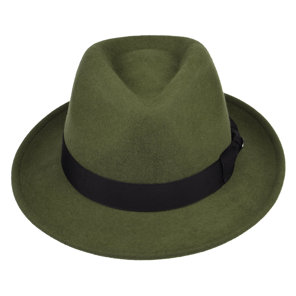 Chapeau Trilby en Laine Feutrée Maglor forêt BAILEY