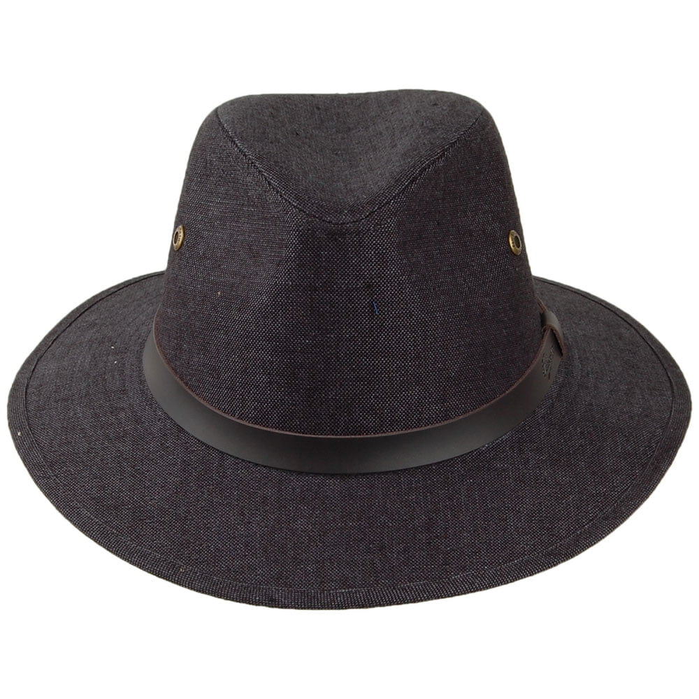 Chapeau Fedora Safari en Lin Irlandais anthracite FAILSWORTH