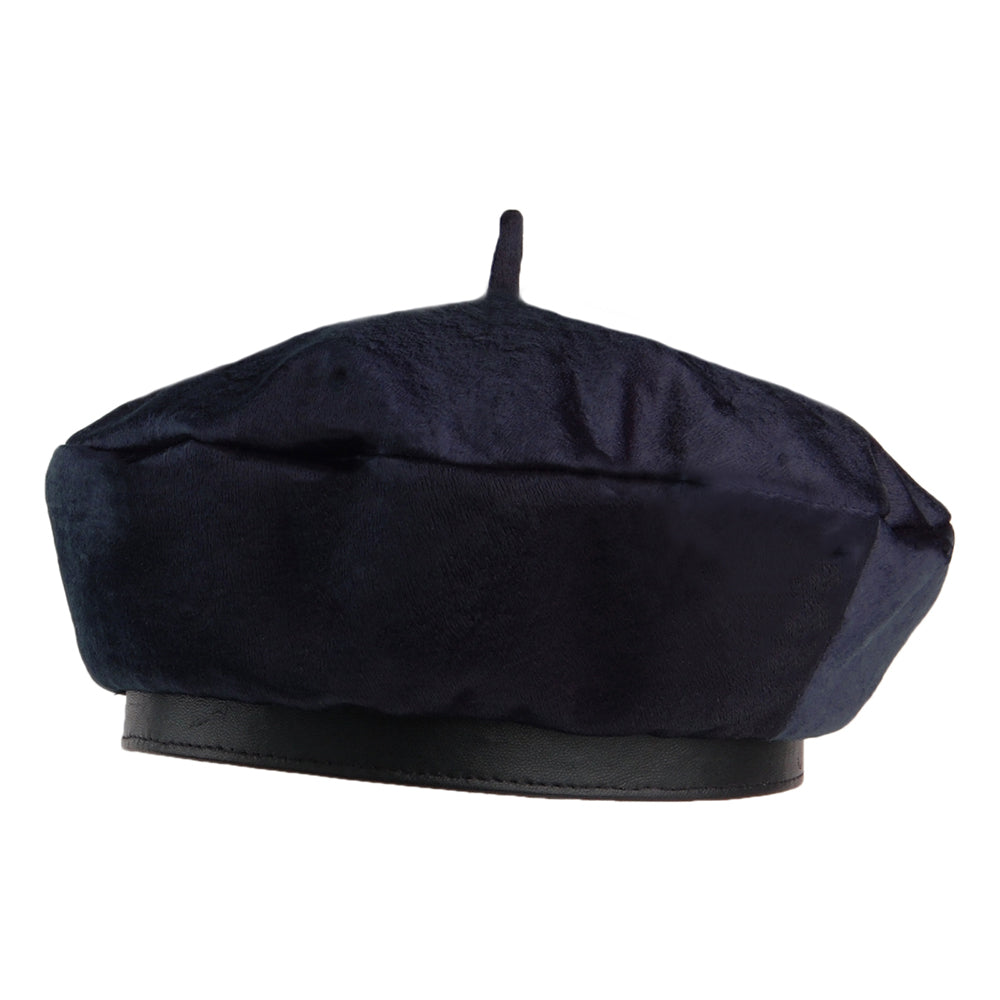Béret en Satin Audrey II bleu marine foncé BRIXTON