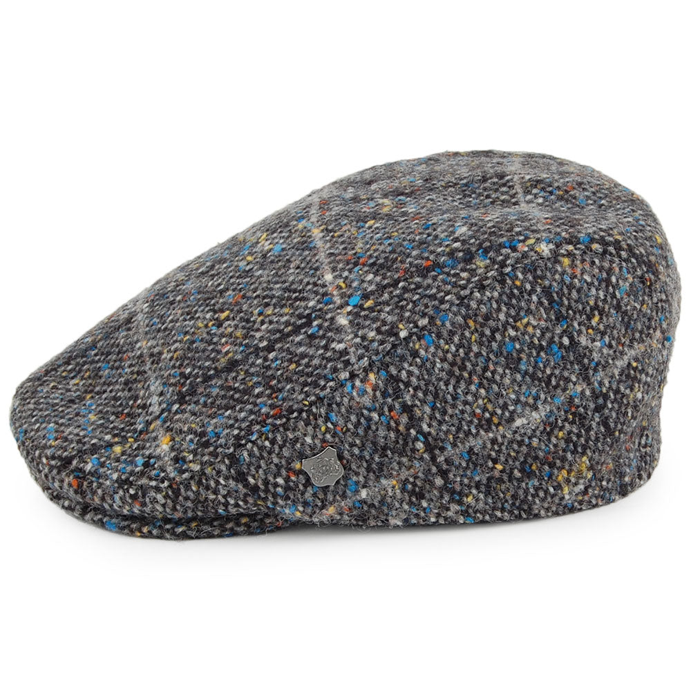 Casquette Plate Tweed du Donegal à Carreaux Protège-Oreilles Oslo gris FAILSWORTH
