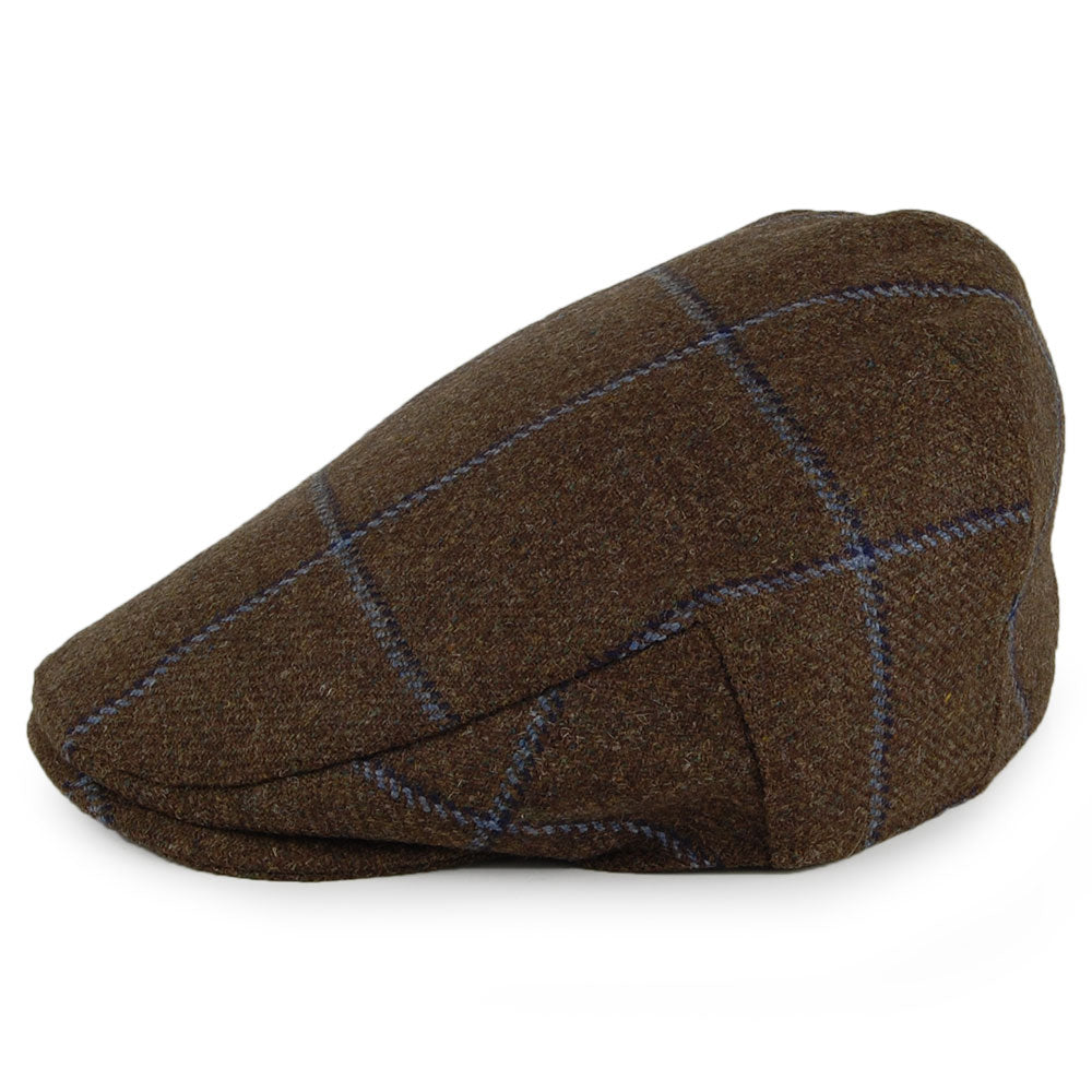 Casquette Plate à Carreaux Ascot vert-bleu CHRISTYS