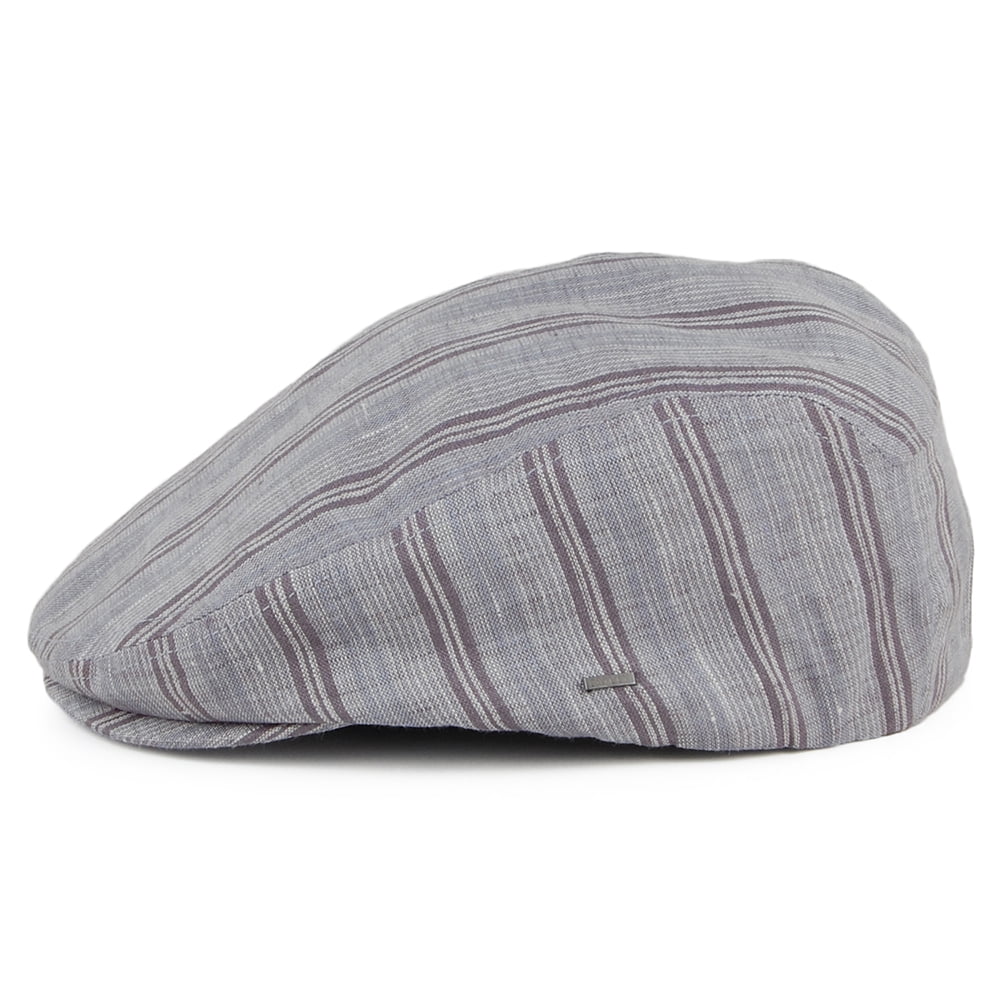 Casquette Plate à Rayures gris BAILEY