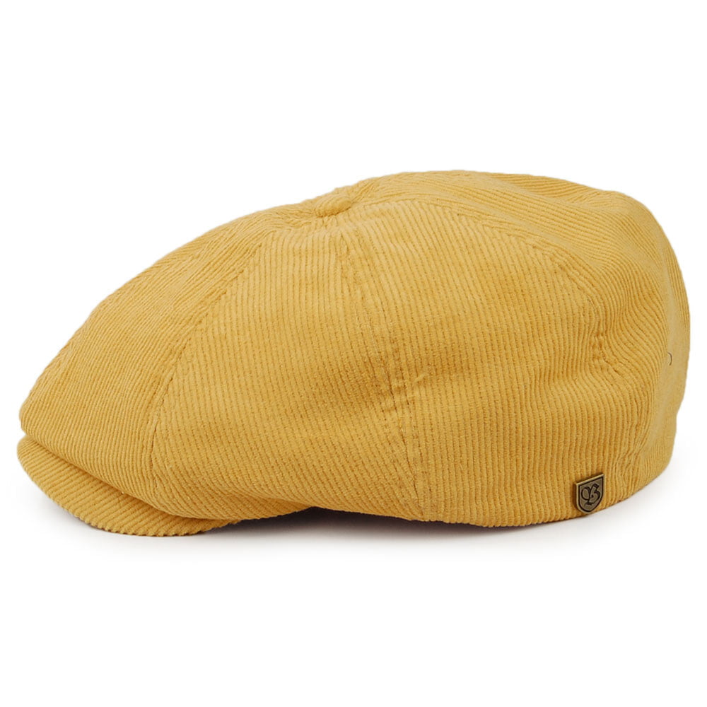Casquette Gavroche Été en Velours Côtelé Léger Brood moutarde BRIXTON