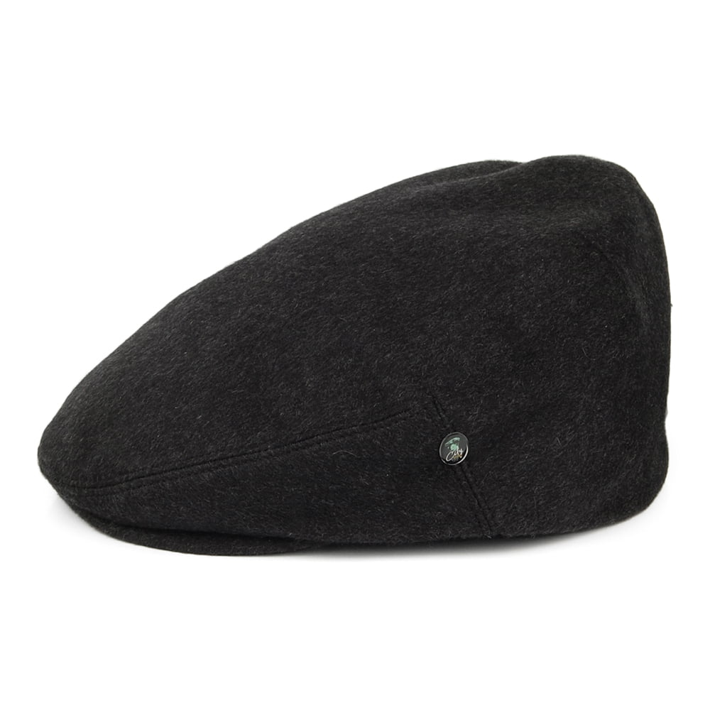 Casquette Plate en Pur Cachemire anthracite CITY SPORT