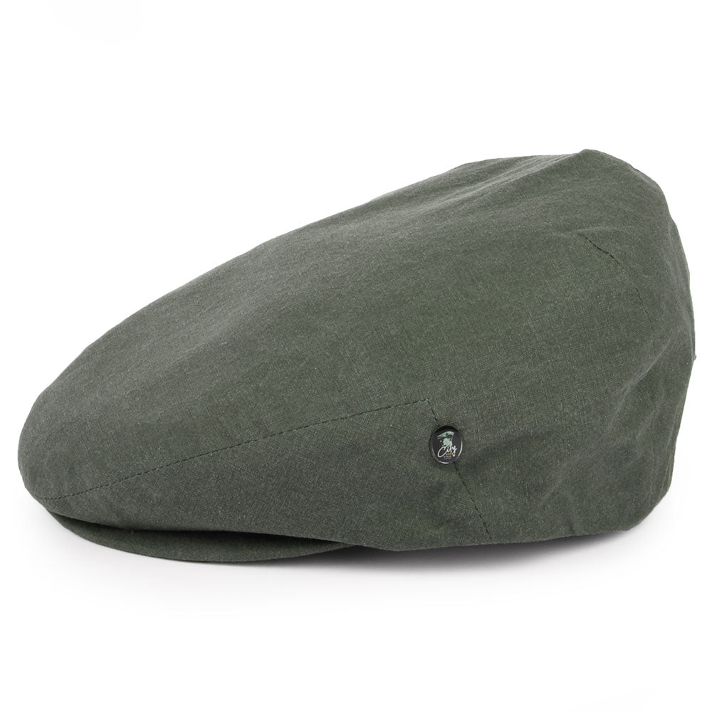 Casquette Plate en Coton Délavé olive CITY SPORT
