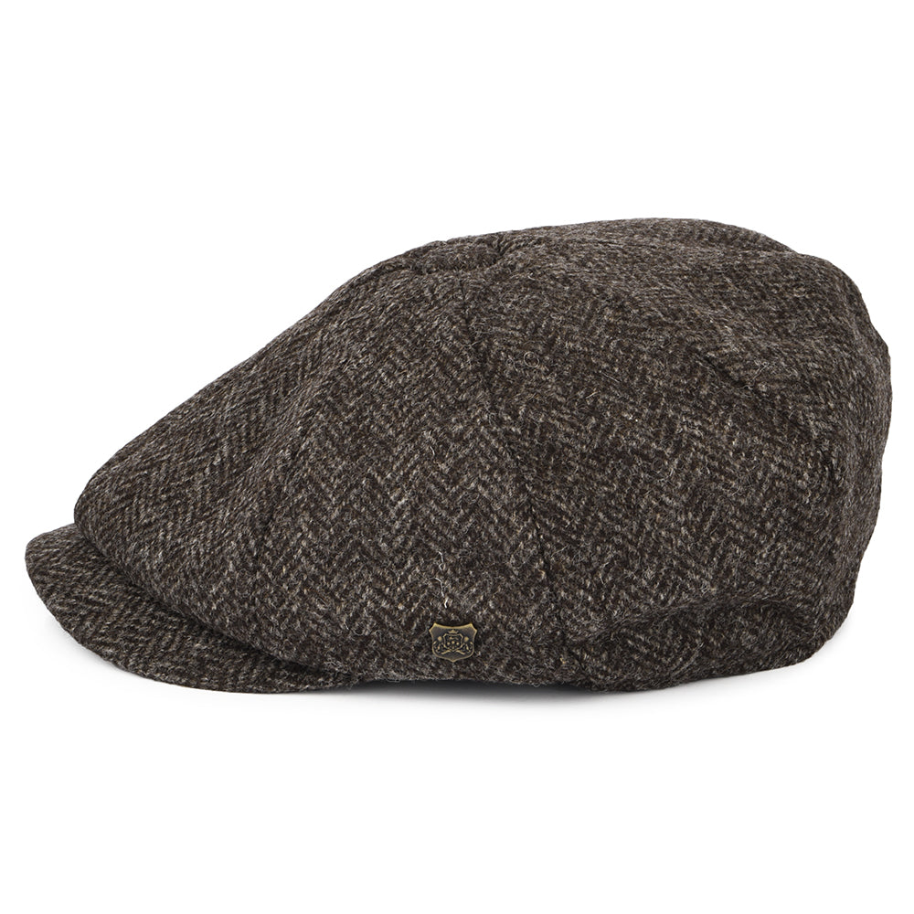 Casquette Gavroche en Laine Britannique Rothbury marron foncé FAILSWORTH