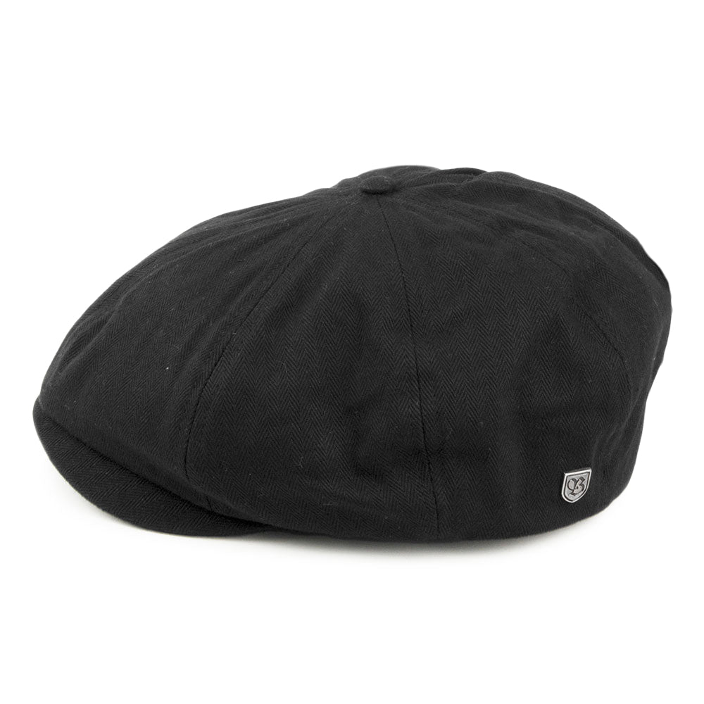 Casquette Gavroche en Coton à Chevrons Brood noir BRIXTON