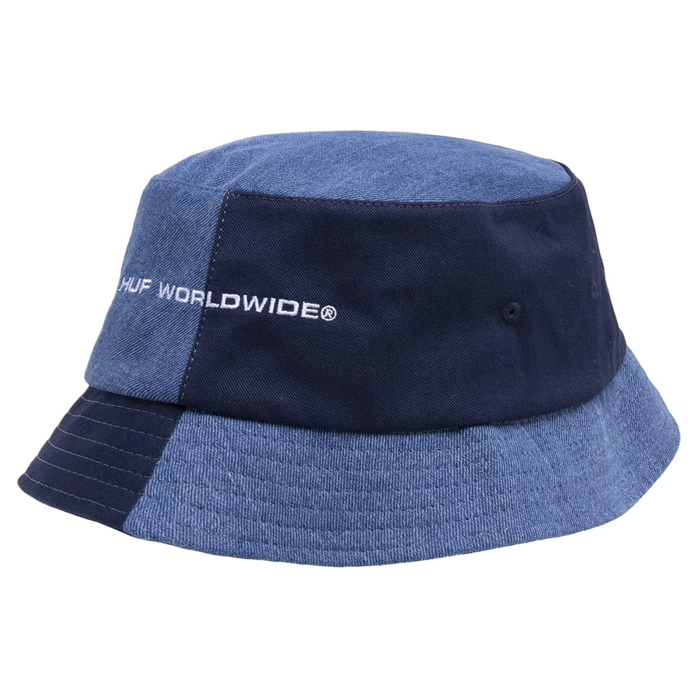Chapeau Bob en Jean Block Out bleu HUF