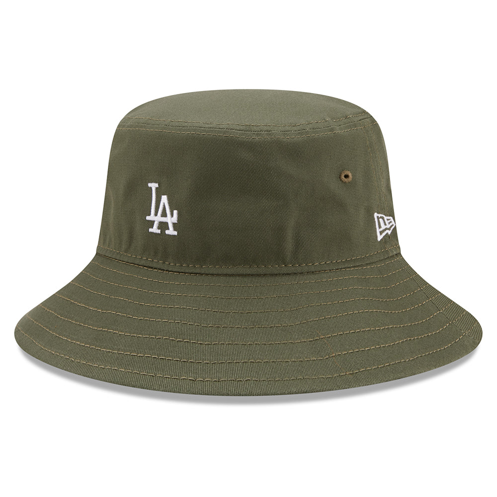 Chapeau Bob MLB Team Tab Fuselé L.A. Dodgers en Coton olive NEW ERA