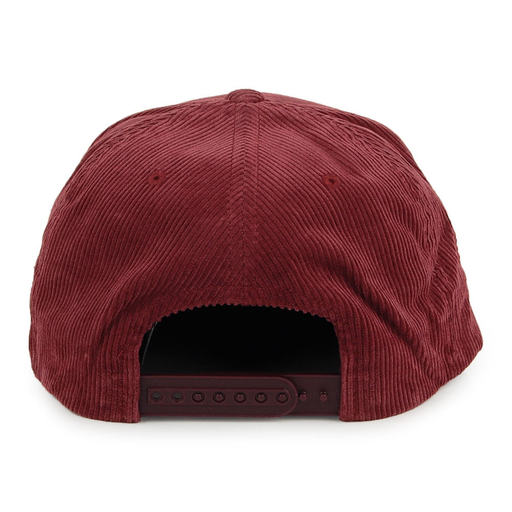 Casquette Snapback en Velours Côtelé Rival bordeaux BRIXTON
