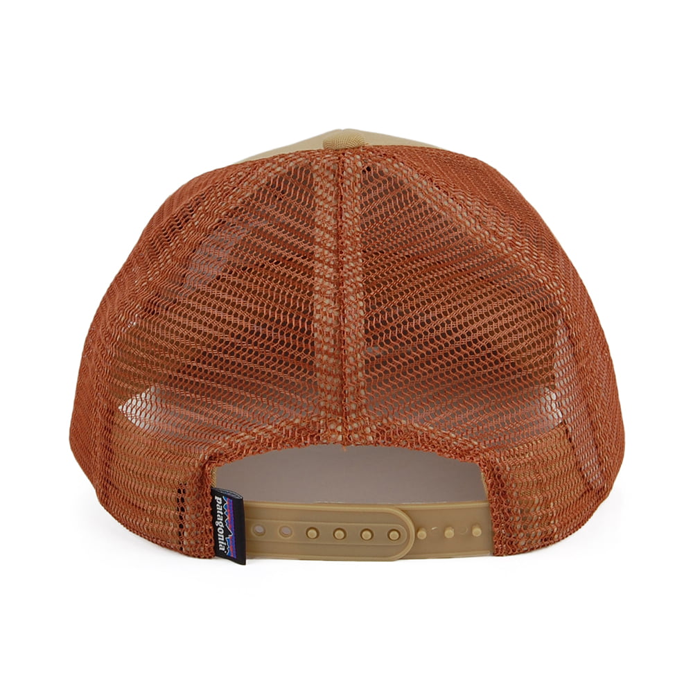 Casquette Trucker en Coton Bio LoPro P-6 Logo beige sable-marron PATAGONIA