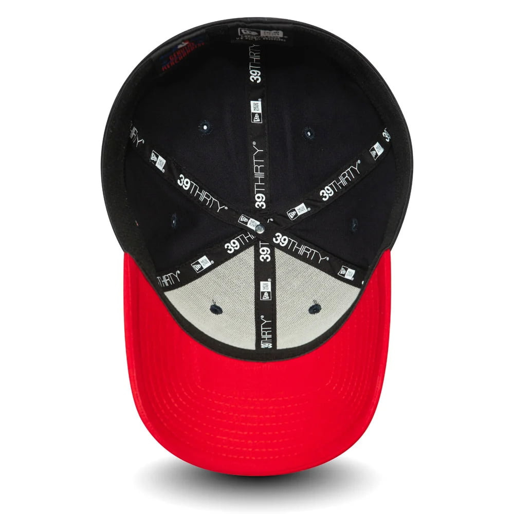 Casquette 39THIRTY MLB League Essential II Boston Red Sox bleu marine-rouge NEW ERA