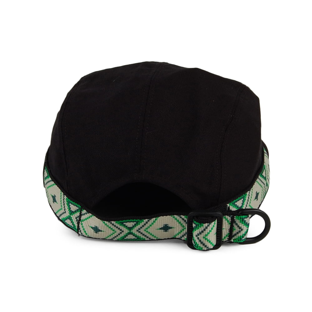 Casquette Strapback en Toile de Coton noir KAVU