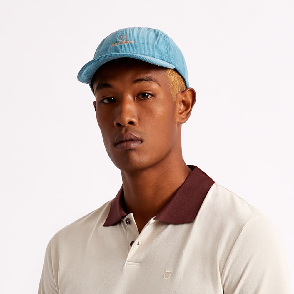 Casquette en Velours Côtelé Alpha LP bleu clair BRIXTON