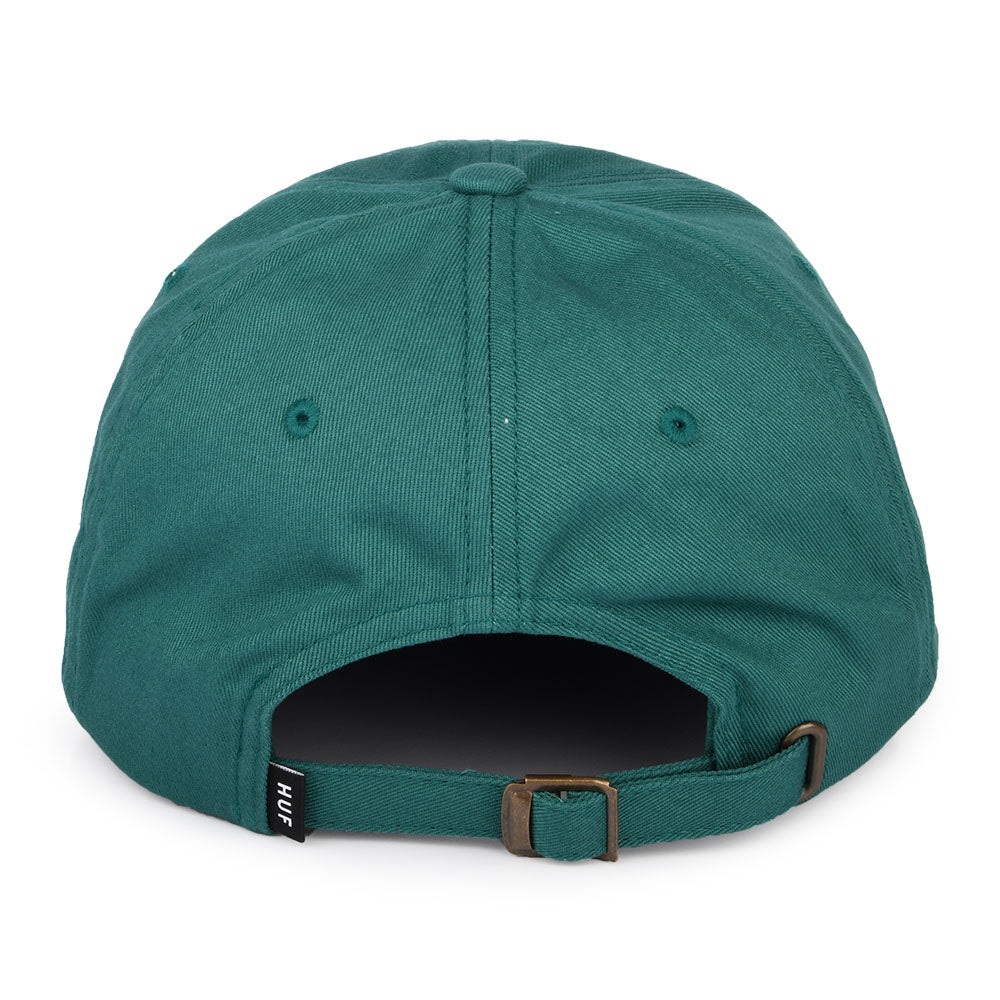 Casquette à Visière Incurvée en Coton Original Logo vert aqua HUF