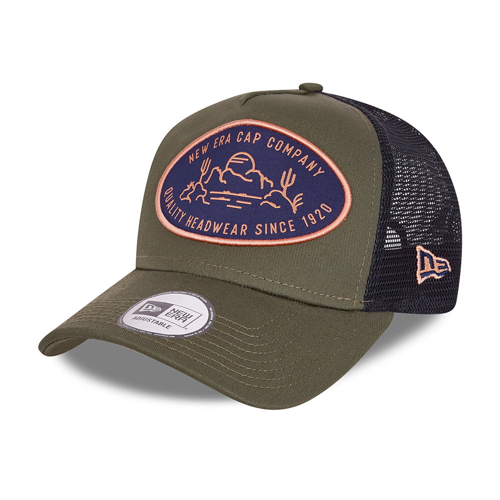 Casquette Trucker Outdoor Patch olive NEW ERA