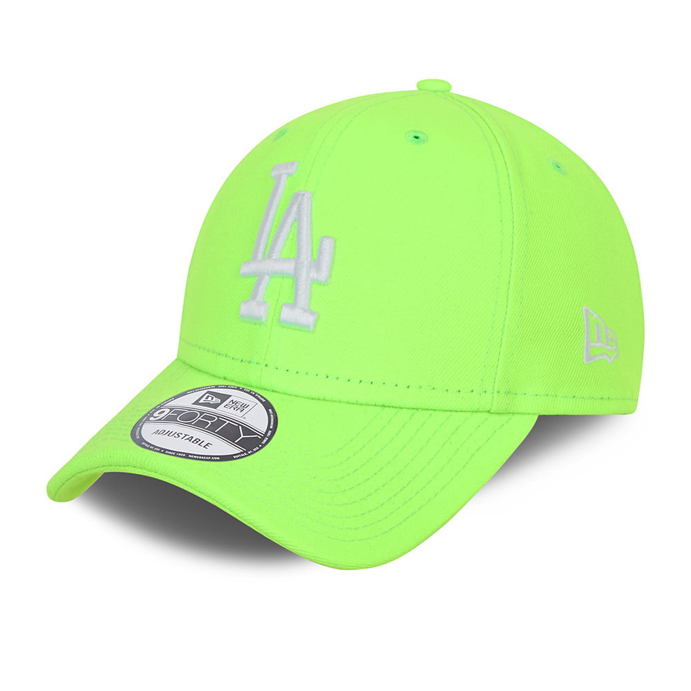 Casquette 9FORTY MLB Neon Pack L.A. Dodgers vert fluo-blanc NEW ERA
