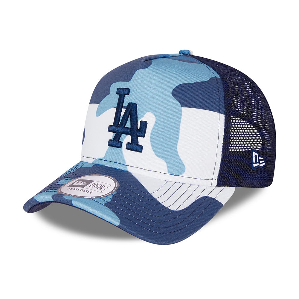 Casquette Trucker A-Frame MLB Camo Pack L.A. Dodgers camouflage bleu NEW ERA